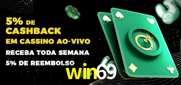Promoções do cassino ao Vivo win69